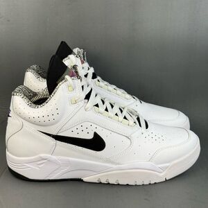 Nike Air Flight Lite Mid 'White Black' athletic sneaker shoe men’s size 11